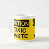 注意の有毒廃棄物 コーヒーマグカップ (正面左)