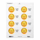 注意の注意記号 ラベル (フルシート)