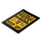 注意の養蜂家の男性の女性の養蜂おもしろい ノートブック (左側)