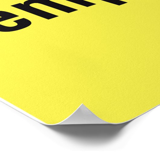 注意の高温徴候 ポスター (角)