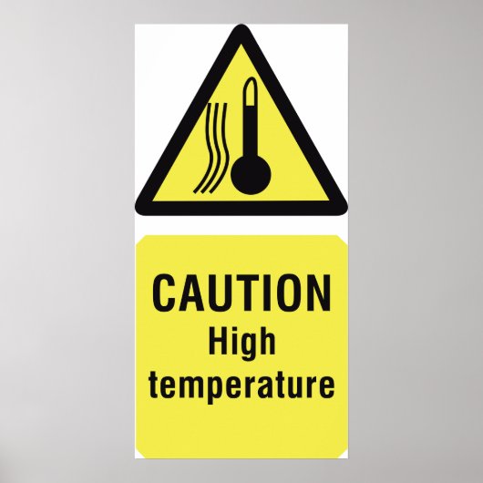 注意の高温徴候 ポスター (正面)