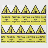 注意の高温徴候 ラッピングペーパー (フラット)
