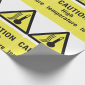 注意の高温徴候 ラッピングペーパー