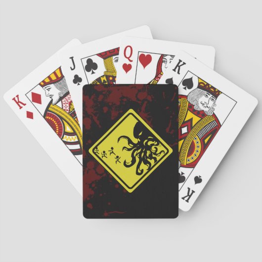 注意のCthulhuの詐欺! トランプ (裏面)