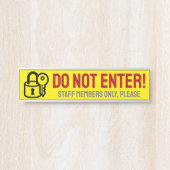 注意はっきりしたを引く「入るな!」 サイン (正面)