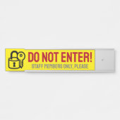 注意はっきりしたを引く「入るな!」 サイン (正面)