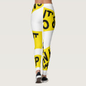 注意はテープを保ちます レギンス (裏面)