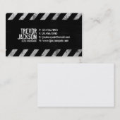 注意は-白を縞で飾ります 名刺 (正面/裏面)