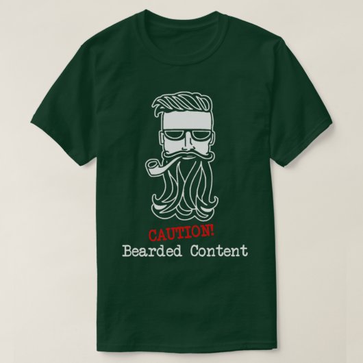 注意ひげおもしろいの内容ひげと口ひげG Tシャツ (デザイン正面)