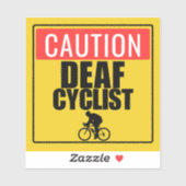 注意ろう者警告の シール (シート)