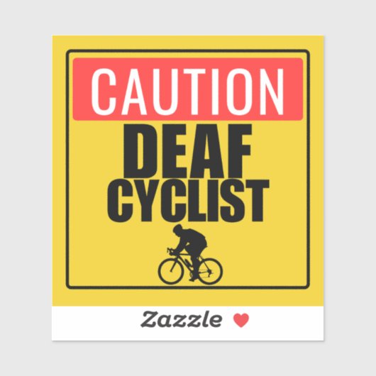 注意ろう者警告の シール (シート)