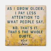 注意を払わない引用文 マグネット (正面)