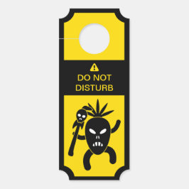 注意を邪魔しない部族のマスクウォリアー ドアノブサイン