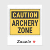 注意アーチェリーゾーン シール (シート)