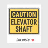 注意エレベータシャフト シール (シート)