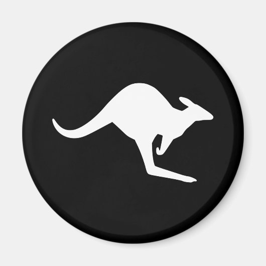 注意カンガルー マグネット (正面)