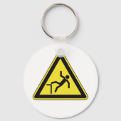 注意カーブ歩行者専用標識 キーホルダー (裏面)