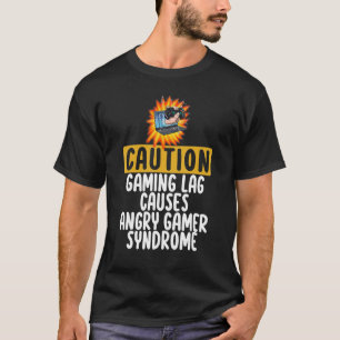 注意ゲーム遅延がゲーマー怒シンドロームゲームの原因 Tシャツ