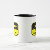 注意コンテンツは非常に熱いコーヒーマグ マグカップ (中央)