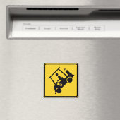 注意ゴルフカートの標識 マグネット (インサイチュ (食洗機))