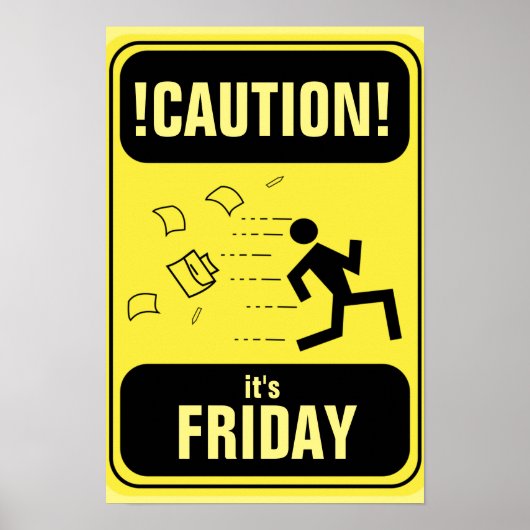 注意サインおもしろいカバー ポスター (正面)