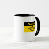 注意サイングランドおもしろいピアノピアニストユーモア マグカップ (正面右)