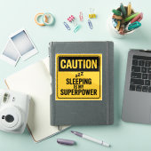 注意サイン – 眠るのは私の超大国 シール (iPadカバー)