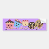 注意シュガーにブレーキをかける! バンパーステッカー (正面)