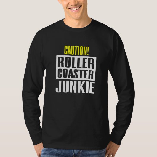 注意ジェットコースターJunkie Tシャツ (正面)