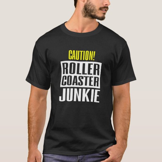注意ジェットコースターJunkie Tシャツ (正面)
