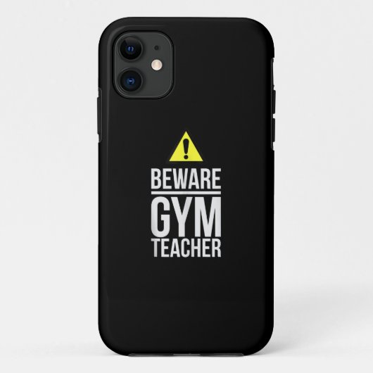 注意ジム先生体育ギフト Case-Mate iPhoneケース (裏面)
