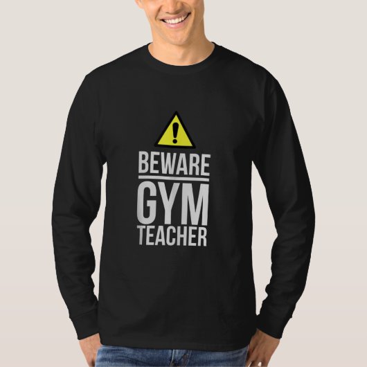 注意ジム先生体育ギフト Tシャツ (正面)