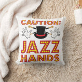 注意ジャズハンズダンスダンサー クッション (ブランケット)