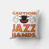 注意ジャズハンズダンスダンサー クッション (裏面)