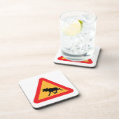 注意スウェーデンの交通標識 コースター (右側)