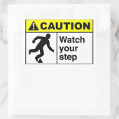 注意ステップを見る 長方形シール (バッグ)