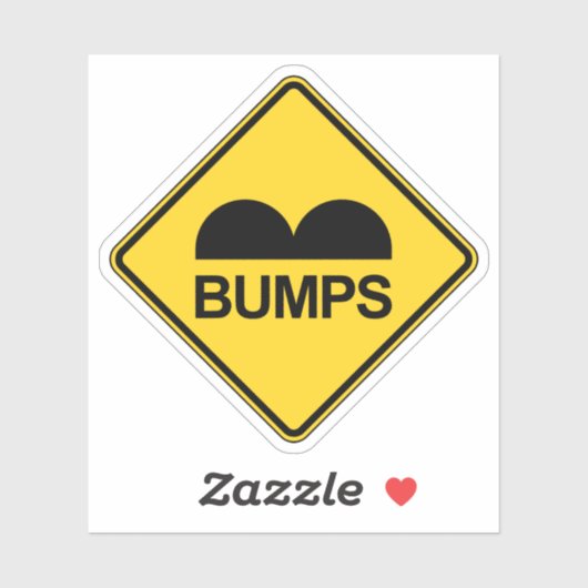 注意スピードバンプおもしろいのトラフィックサイン シール (シート)