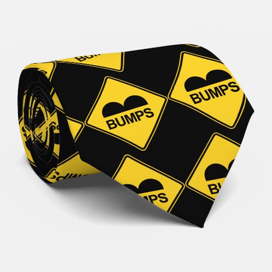 注意スピードバンプおもしろいのトラフィックサイン ネクタイ (ロール)