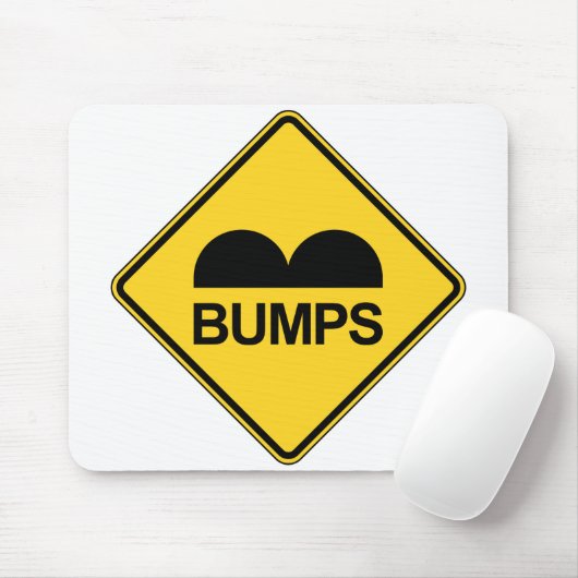 注意スピードバンプおもしろいのトラフィックサイン マウスパッド (マウス)