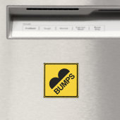 注意スピードバンプおもしろいのトラフィックサイン マグネット (インサイチュ (食洗機))