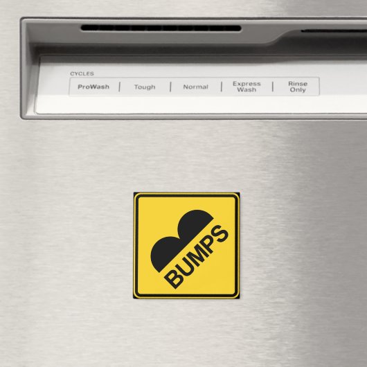 注意スピードバンプおもしろいのトラフィックサイン マグネット (インサイチュ (食洗機))