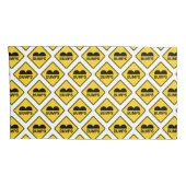 注意スピードバンプおもしろいのトラフィックサイン 枕カバー (裏面-右)