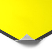 注意スリッパのフロアサイン ポスター (角)