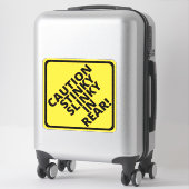 注意スリンキー背面！ シール (スーツケース)