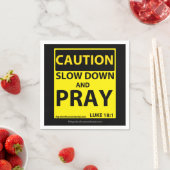 注意スローダウンと祈し スタンダードカクテルナプキン (インサイチュ)