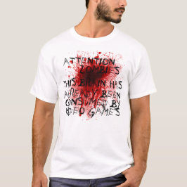 注意ゾンビ Tシャツ