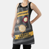 注意テープクッキー交差ベーカーのキッチン エプロン (インサイチュ)