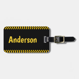 注意テープパターンの移動ラベル ラゲッジタグ