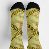 注意テープ(ばちゃばちゃ)跳ねる犯行現場 ソックス (上部)