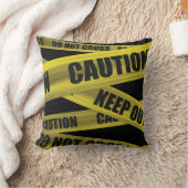 注意テープ-枕 クッション (ブランケット)